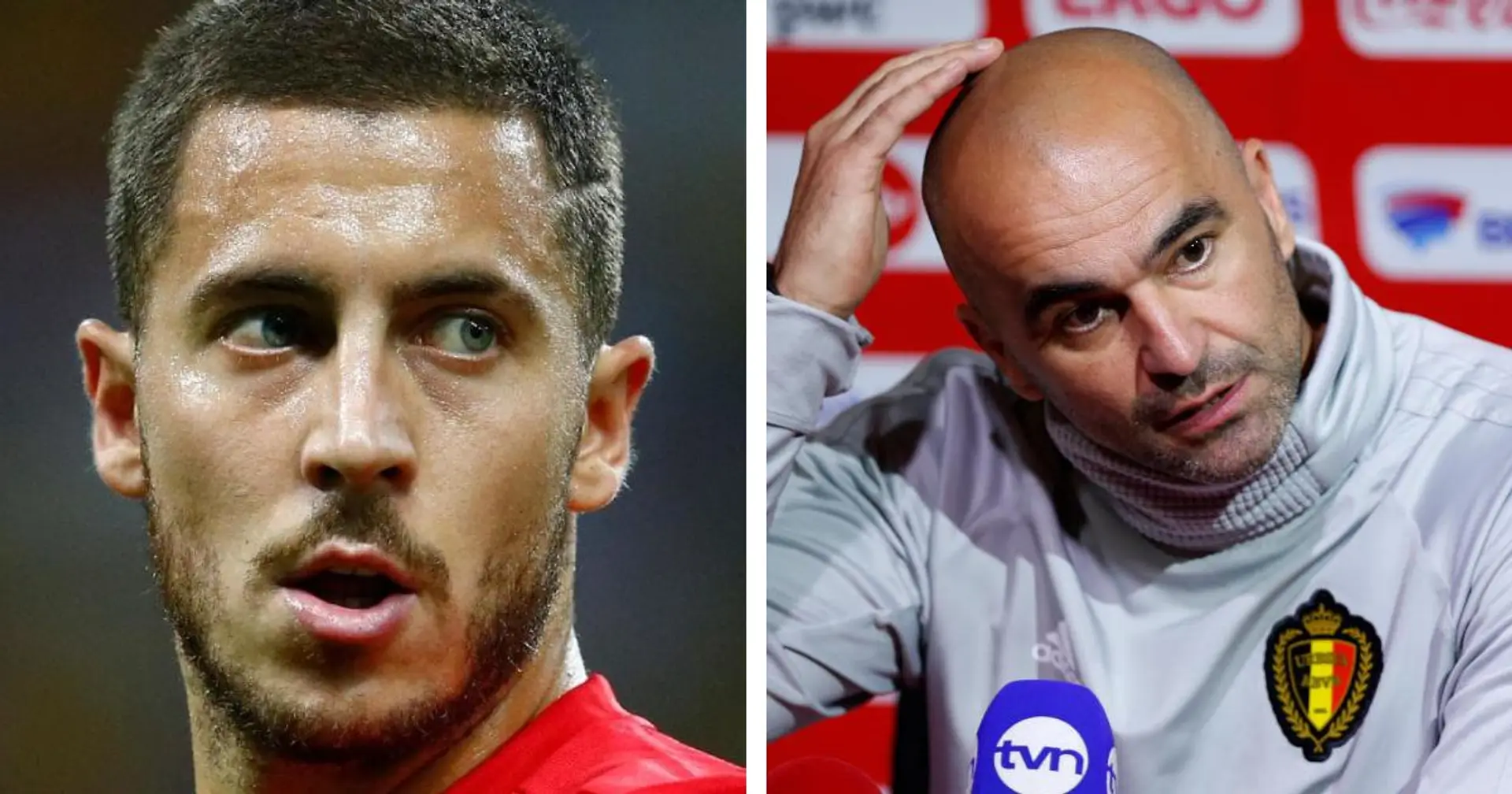 "La Belgique ne prendra aucun risque avec la forme physique de Hazard": Roberto Martinez