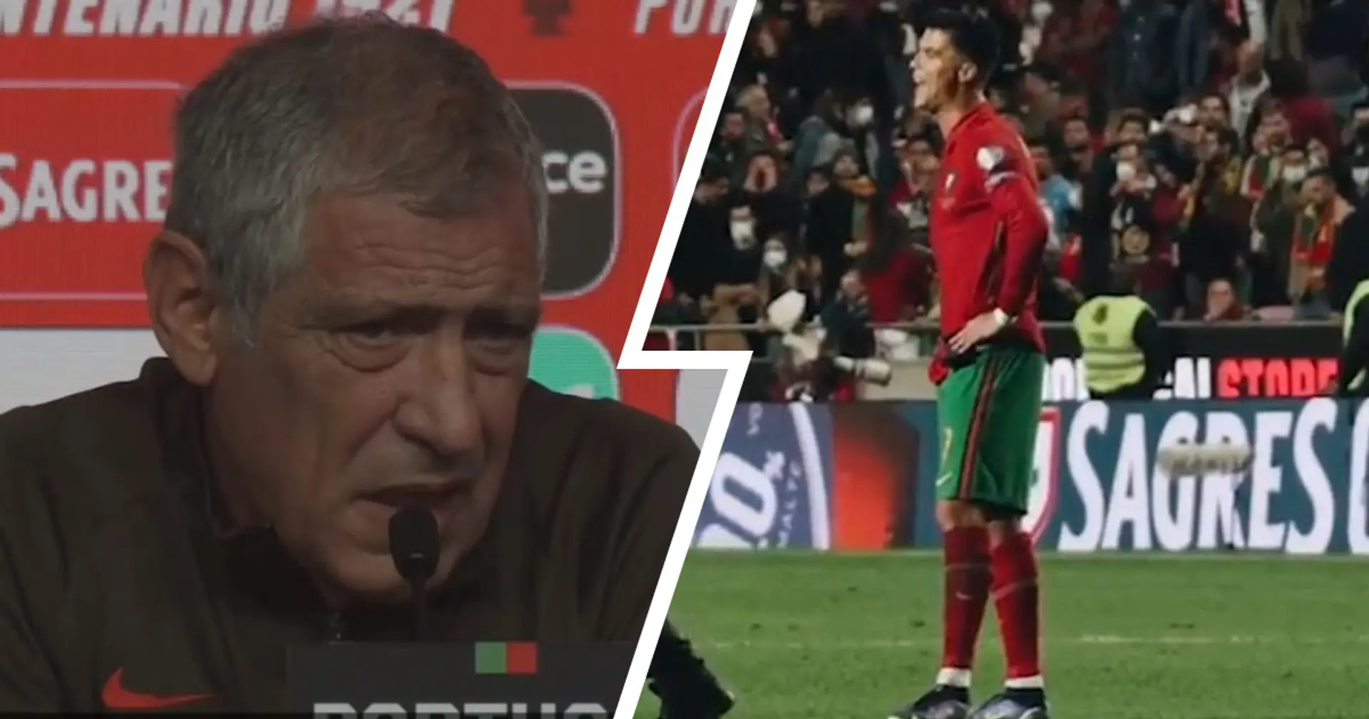 'Nobody was explaining anything': Portugal boss Santos explains Ronaldo's angry reaction after Serbia loss