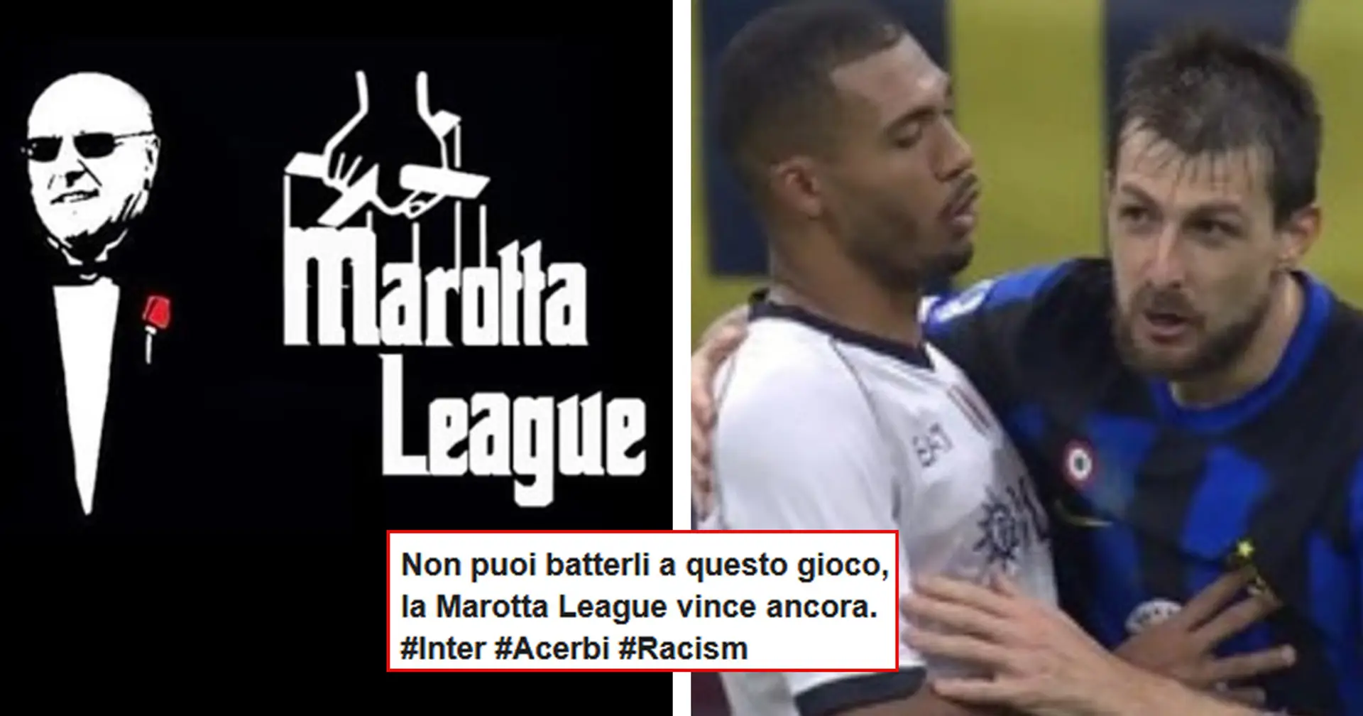 Acerbi assolto dalle accuse di razzismo, la rabbia dei tifosi bianconeri: "La FIGC ti tutela, se non ti chiami Juve!"
