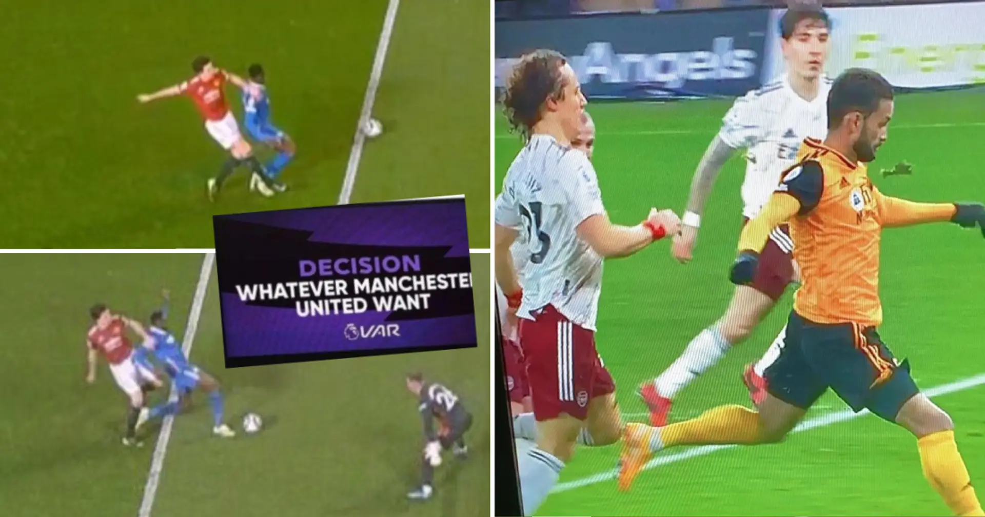 'Mike Dean didn't even check VAR': Arsenal fans raging as United avoid punishment where Luiz was sent off
