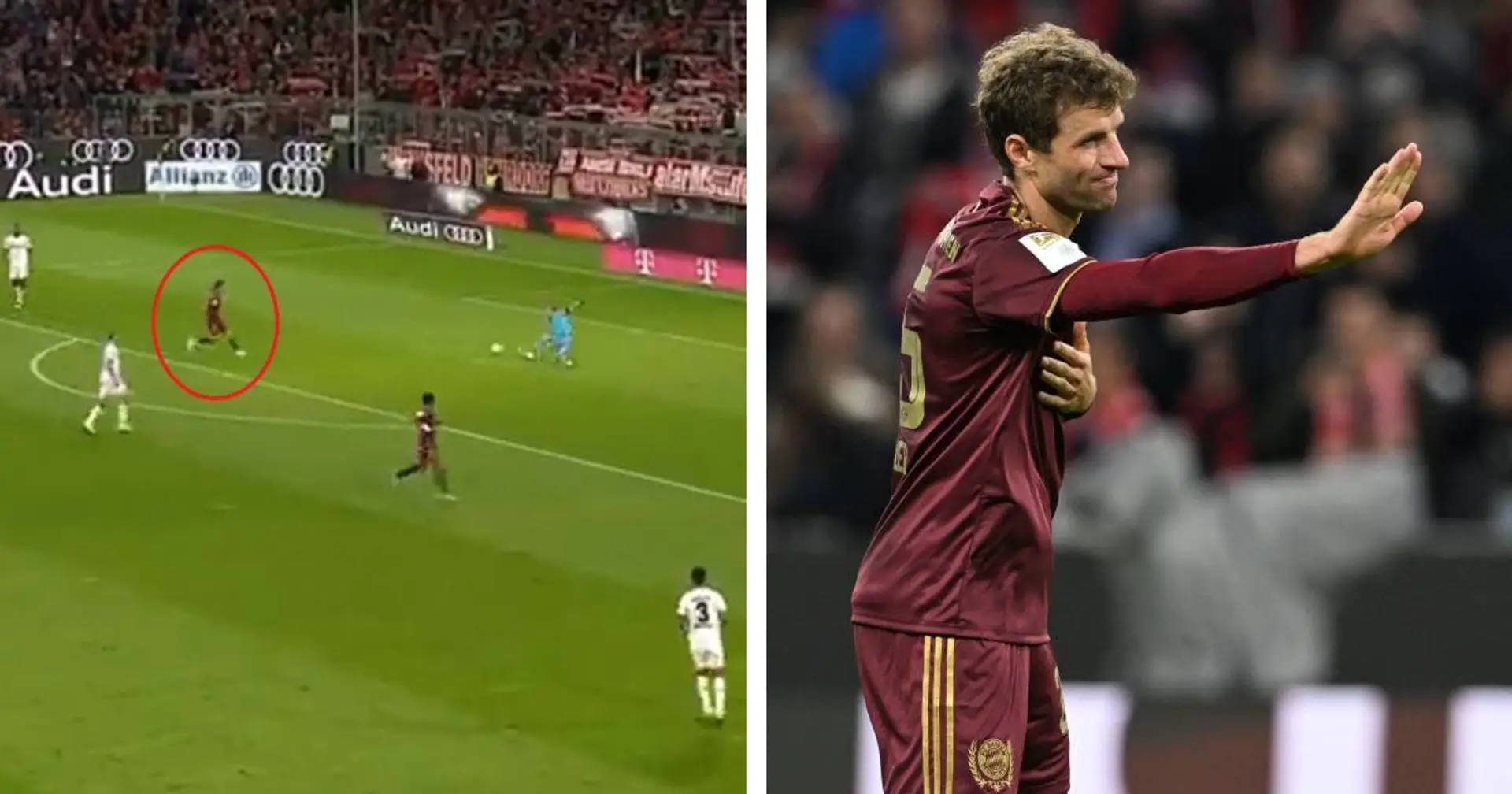 Beeindruckende Geste: Müller entschuldigt sich nach seinem Treffer beim Bayer-Torwart Hradecky