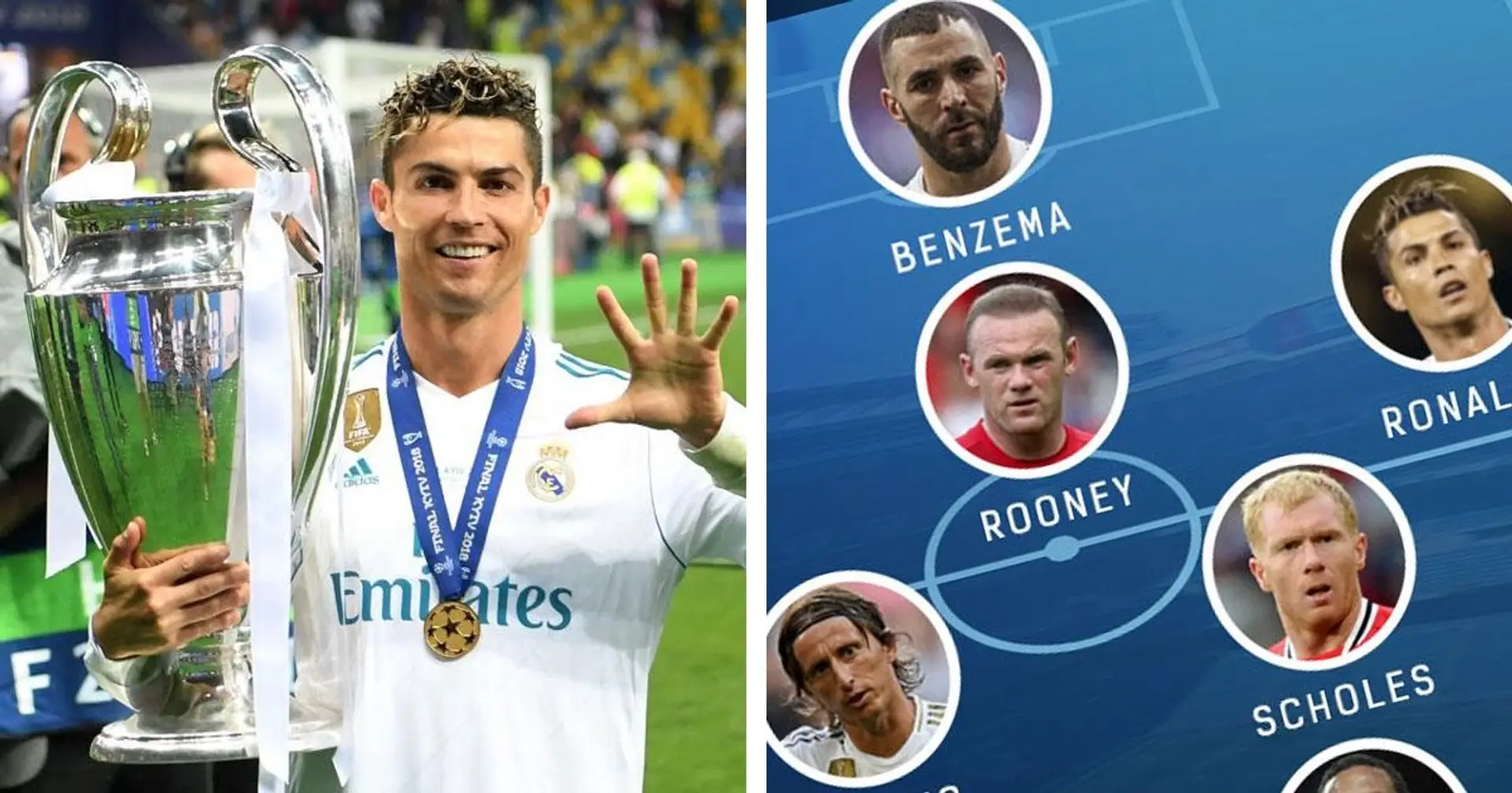 Cómo debe ser el Xl de despedida de Cristiano Ronaldo, con 6 estrellas del Real Madrid