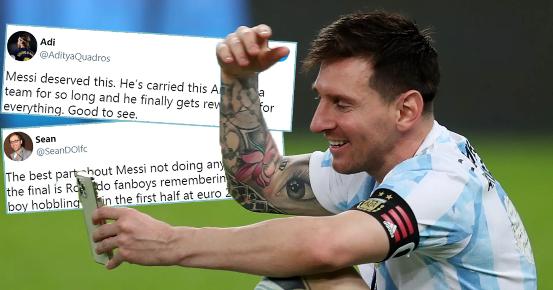 "Il obtient enfin ce qu'il mérite": les fans rivaux du Barça, y compris du PSG, réagissent à la victoire de Messi en Copa America
