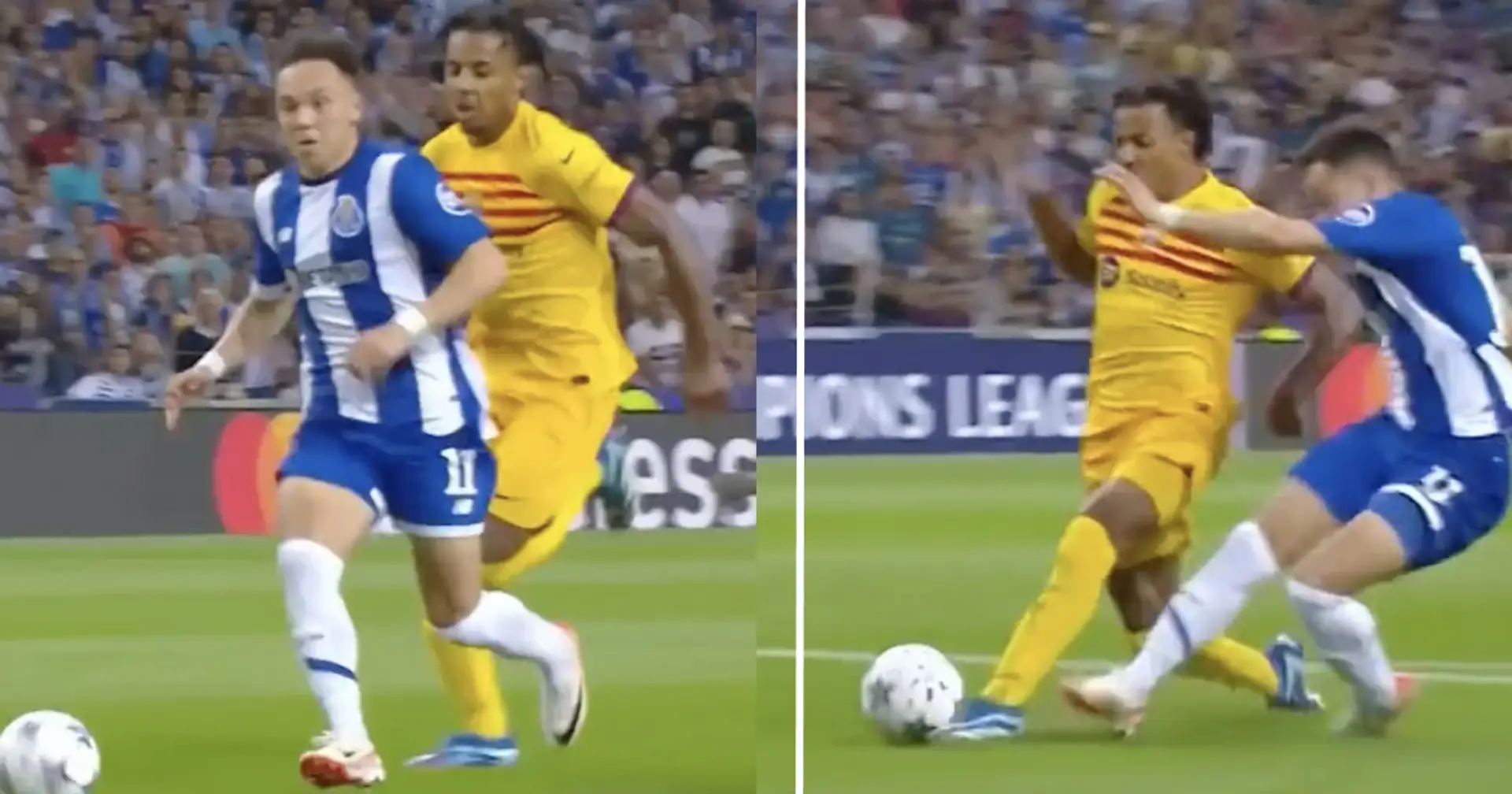 Watch Jules Kounde stop Porto's dangerous attack with perfectly clean tackle (video)