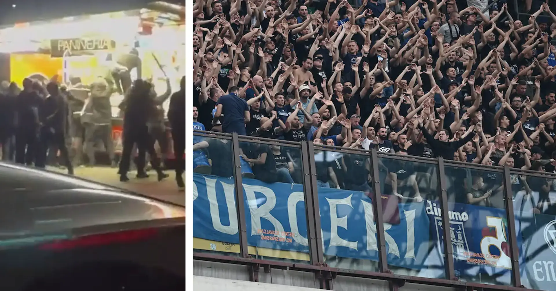 Il video della folle aggressione dei tifosi croati a un furgone dei panini fa scattare le denunce dei tifosi del Milan: 'Chi paga?'