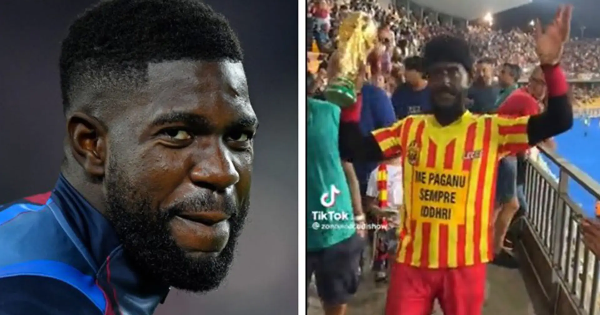 "Ich werde immer von anderen bezahlt": Ein Lecce-Fan mit 'Blackface' macht sich über Barça und Umtiti lustig 