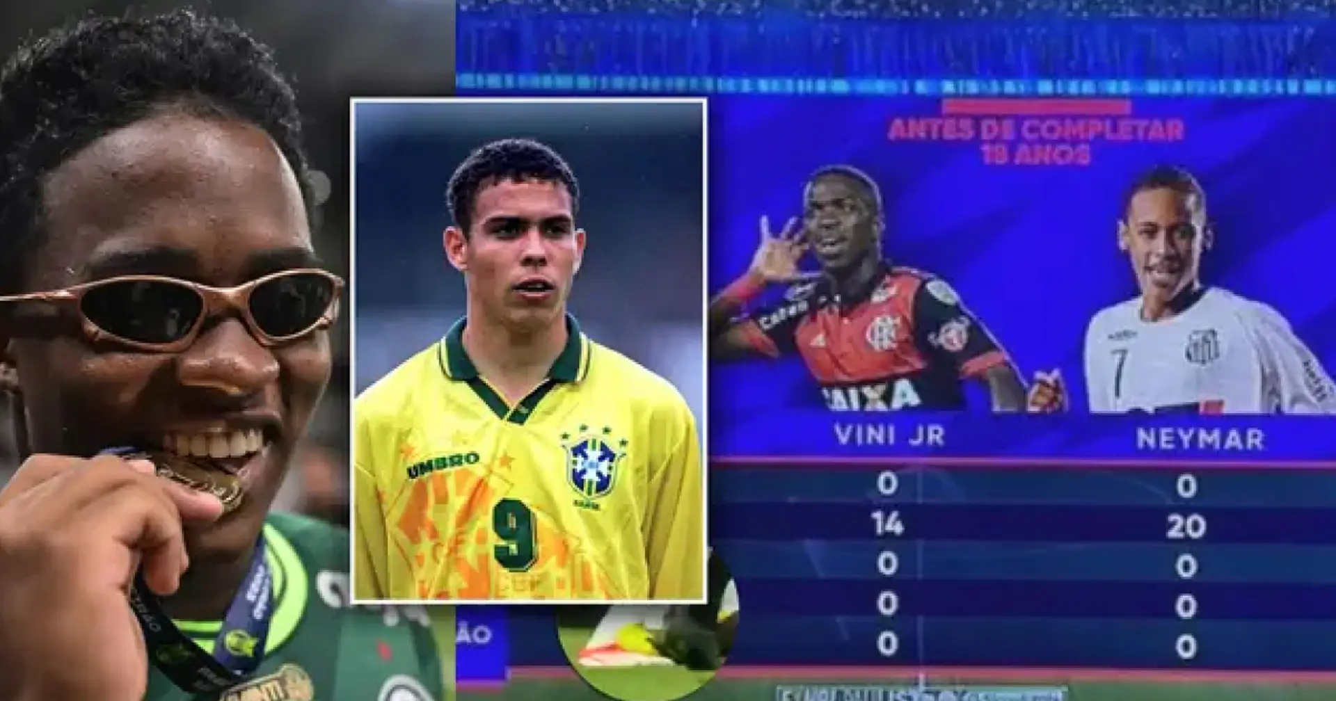 Endrick vor seinem 18. Geburtstag im Vergleich zu Neymar, Ronaldo und Vini Jr. im gleichen Alter - der Unterschied wird euch schockieren