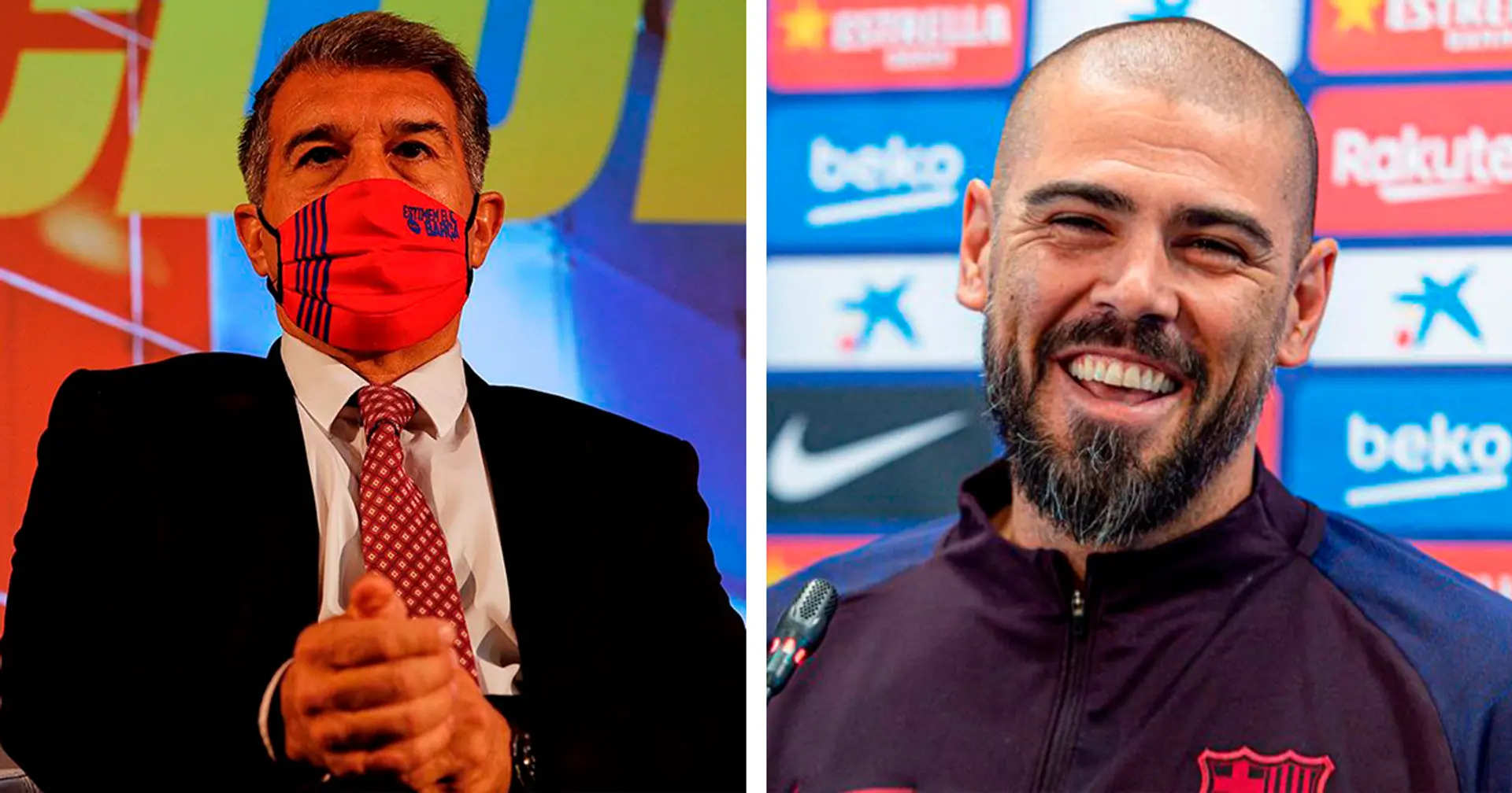 Victor Valdes leaves Horta 'to focus on Joan Laporta's presidential project'