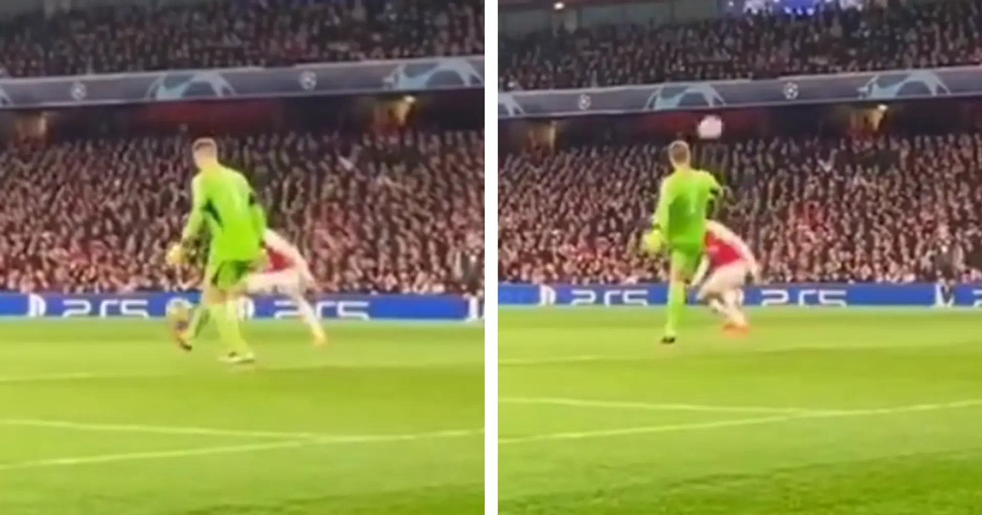 "Einfach geisteskrank": Neuer jongliert den Ball während des Topspiels gegen Arsenal - die Fans sind in Ehrfurcht