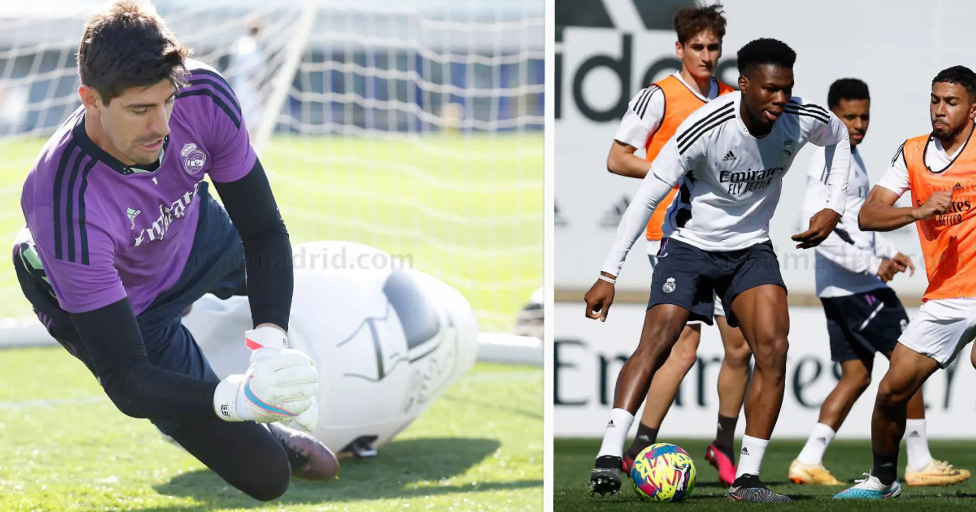 Thibaut Courtois surmonte sa blessure et s'entraîne au Real Madrid