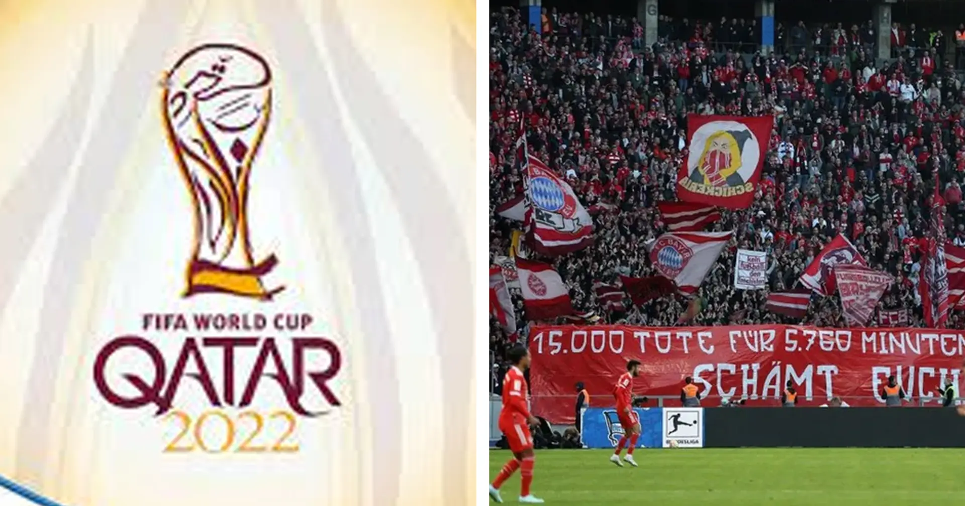 Bayern-Fans haben gegen die WM in Katar protestiert: "15.000 Tote für 5760 Minuten Fußball"