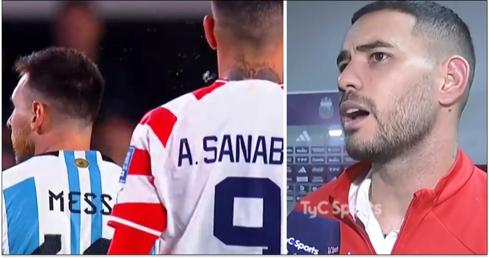 Sanabria comments on Messi spitting incident