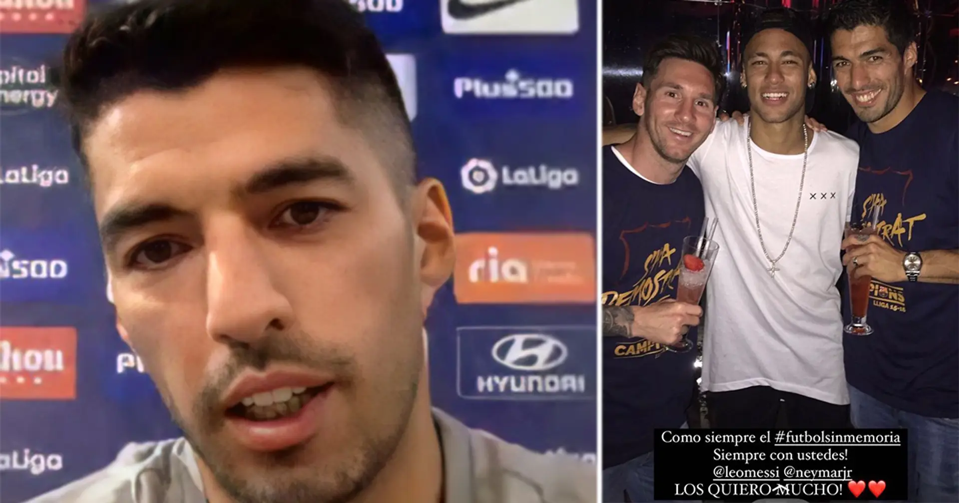 'As usual, football has no memory': Luis Suarez reacts to Messi-Neymar treatment by PSG fans