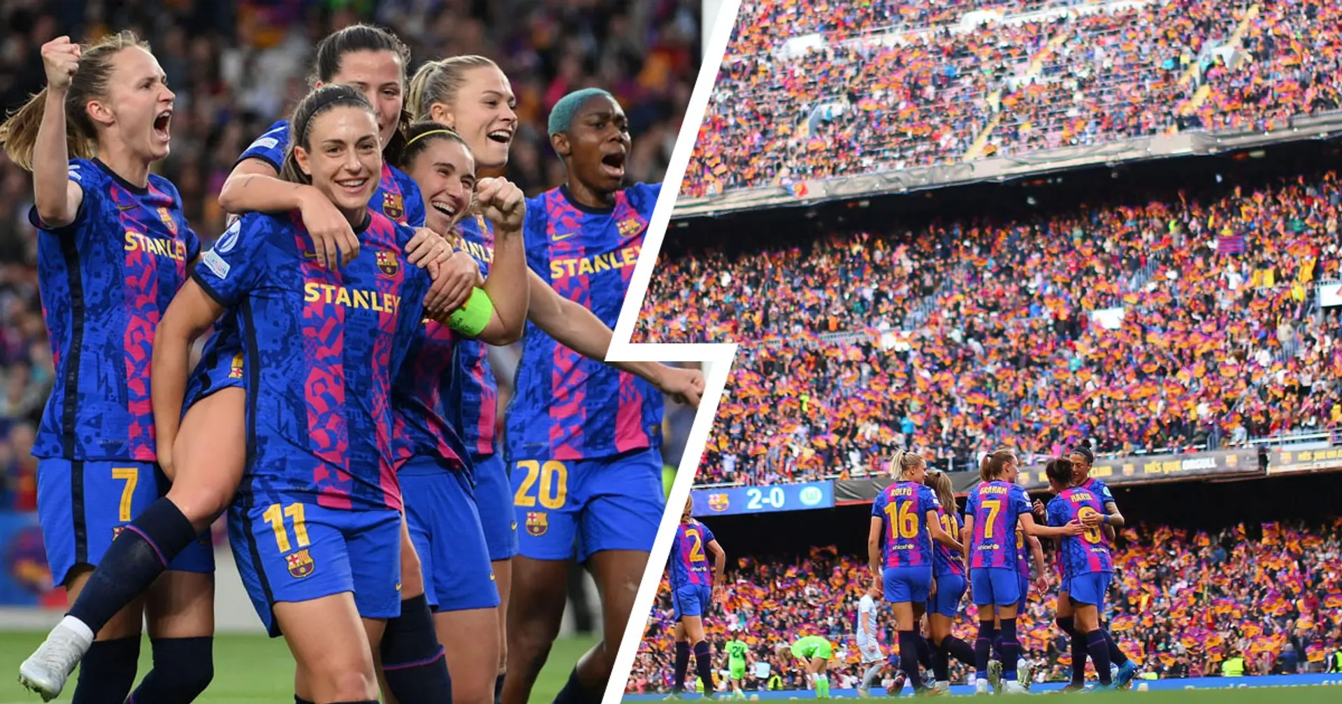 Barcelona and Wolfsburg's Women's Champions League match breaks all-time attendance record