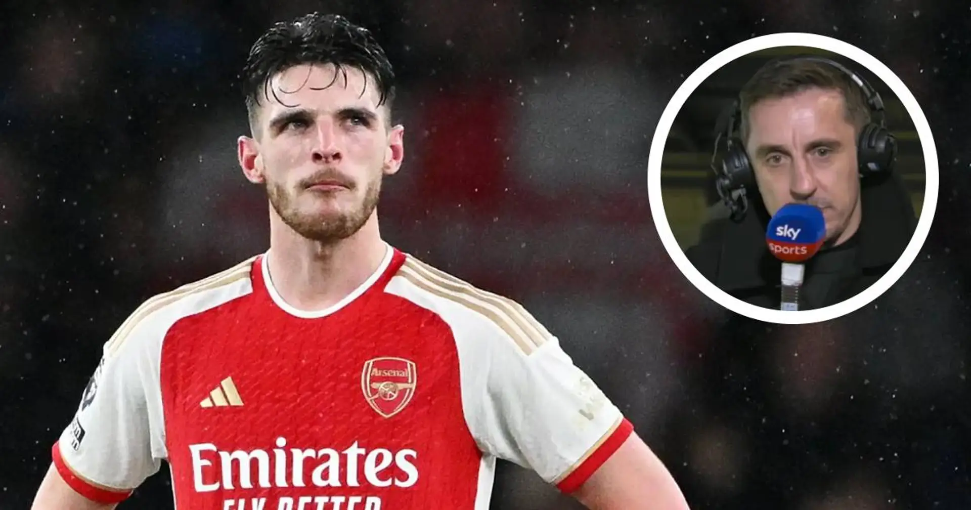 Gary Neville finds one thing Declan Rice 'isn't the best at'