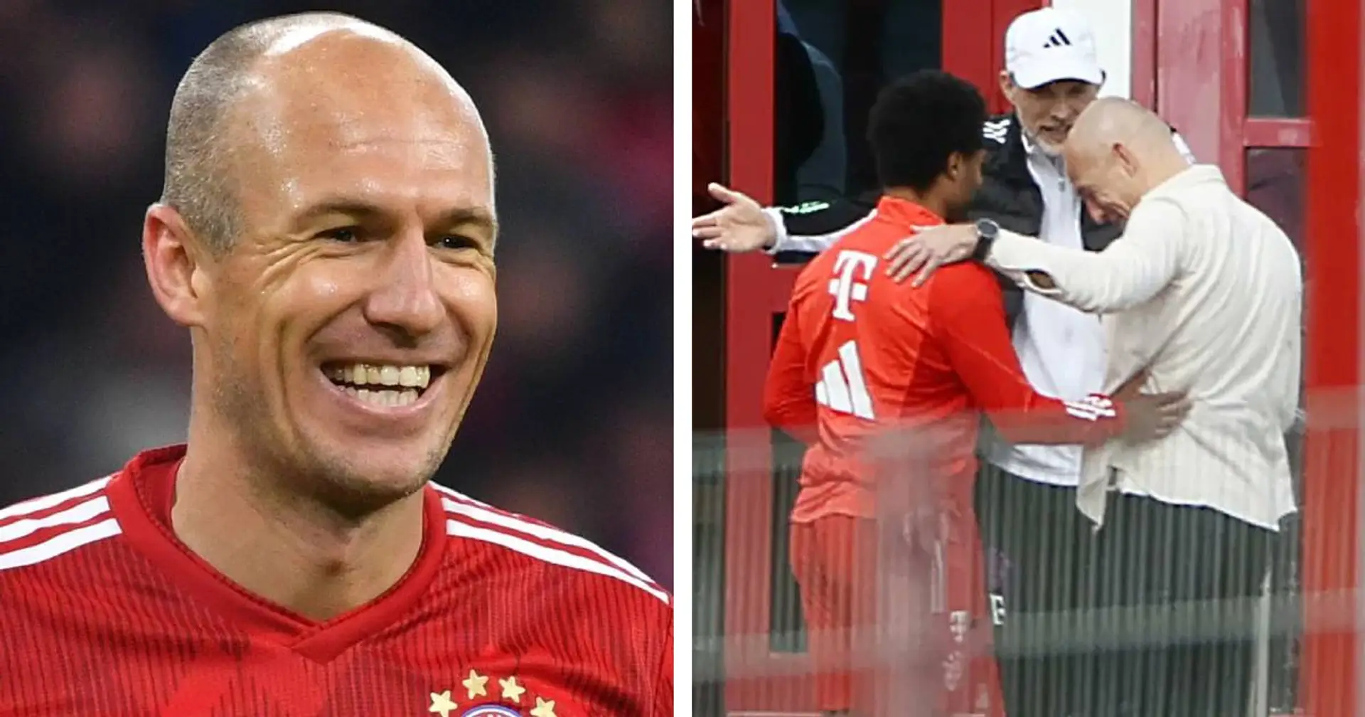 Guckt mal, wer da ist! Arjen Robben besucht Bayern-Training vor dem Real-Kracher