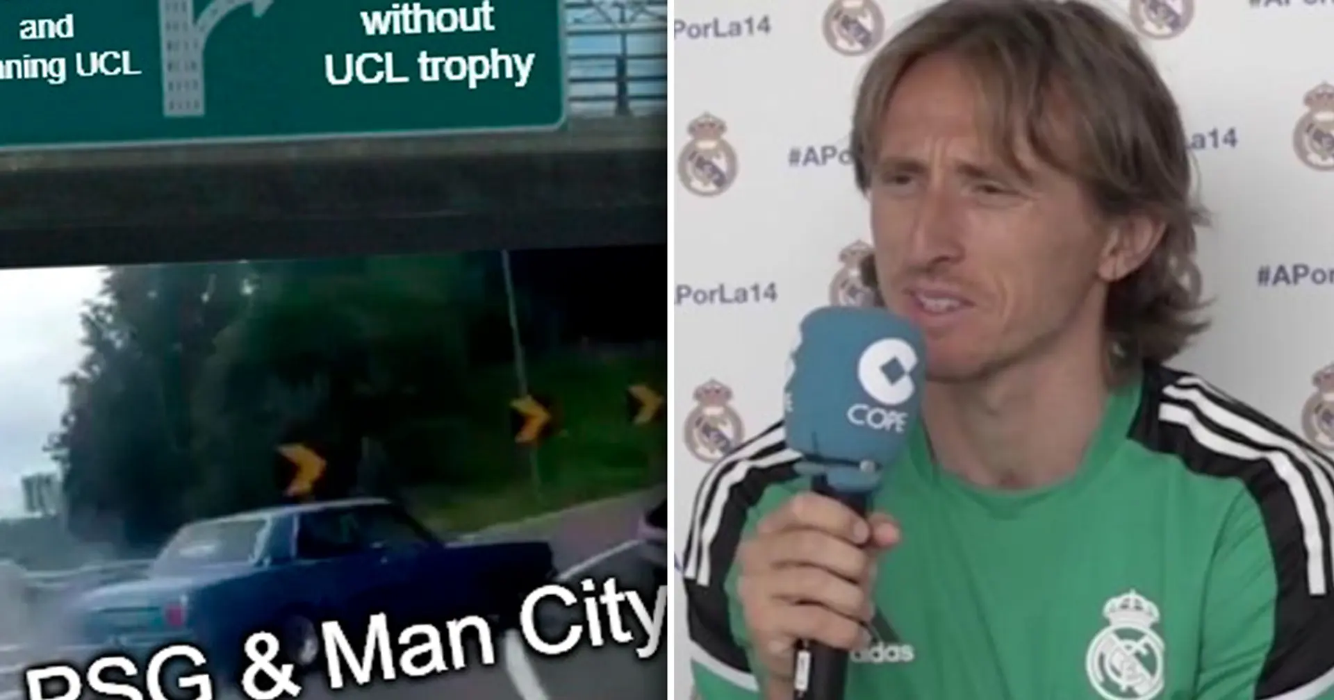 Modric 'likes' meme mocking PSG and Man City, what it's about