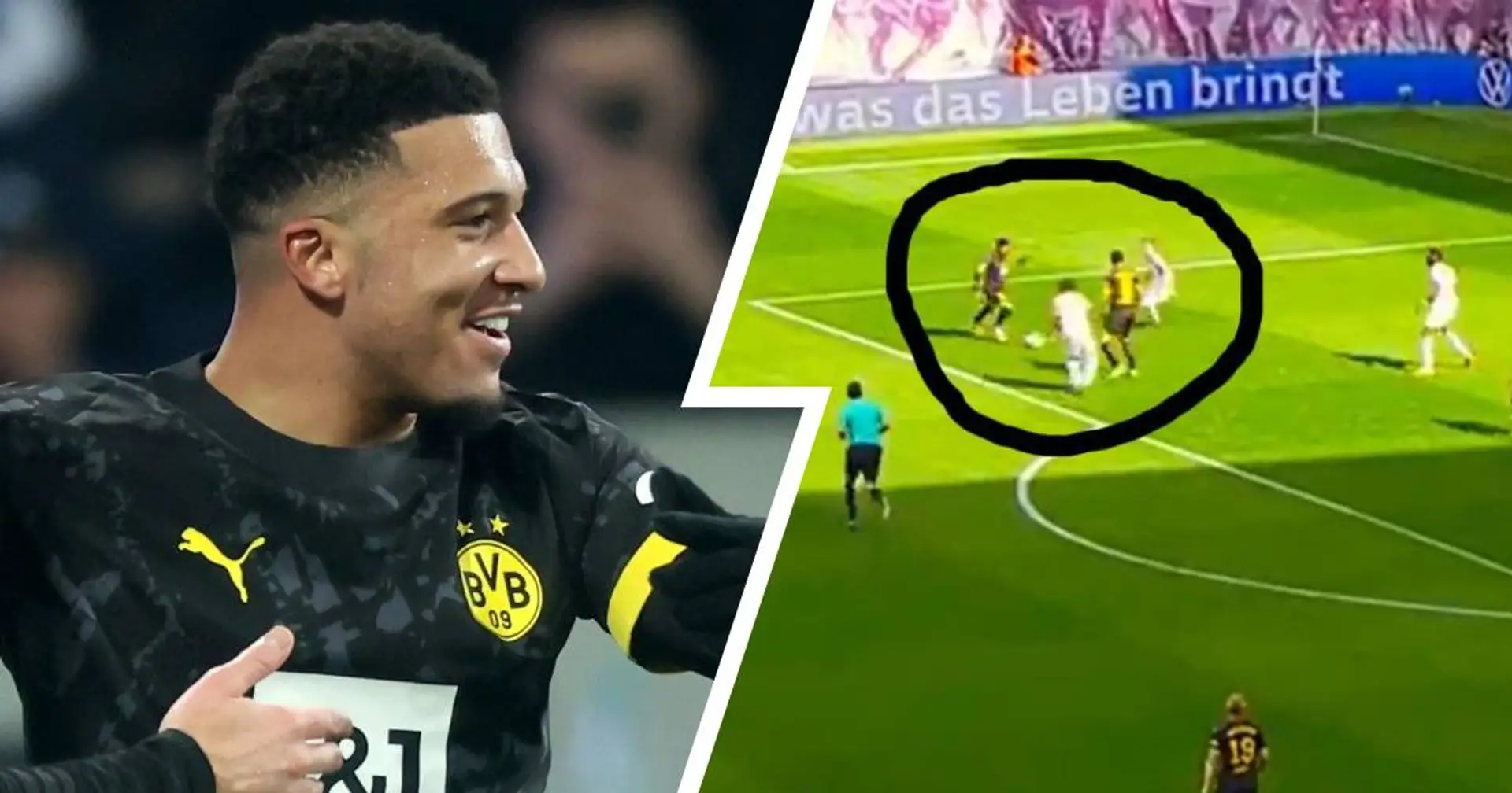 Jadon Sancho scores absolute screamer for Dortmund