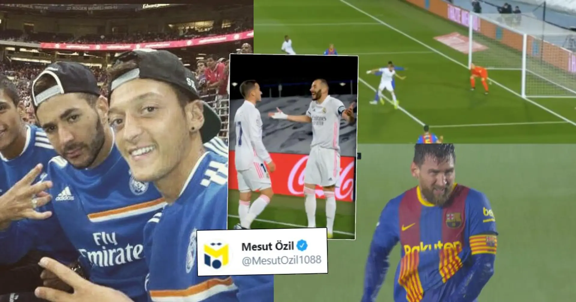 "Mon garçon Benzi": Mesut Ozil envoie un message à Karim et au Real Madrid après les exploits du Clasico