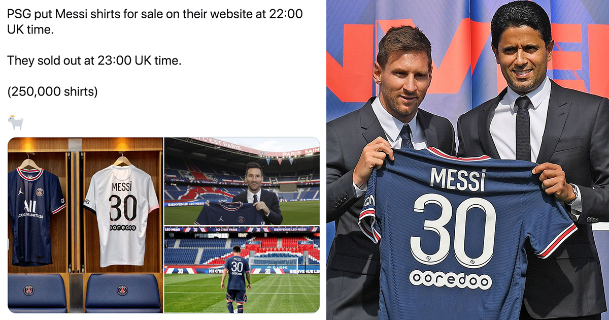 Did Psg Really Sell 250 000 Messi Shirts In 1 Hour You Asked We Answered