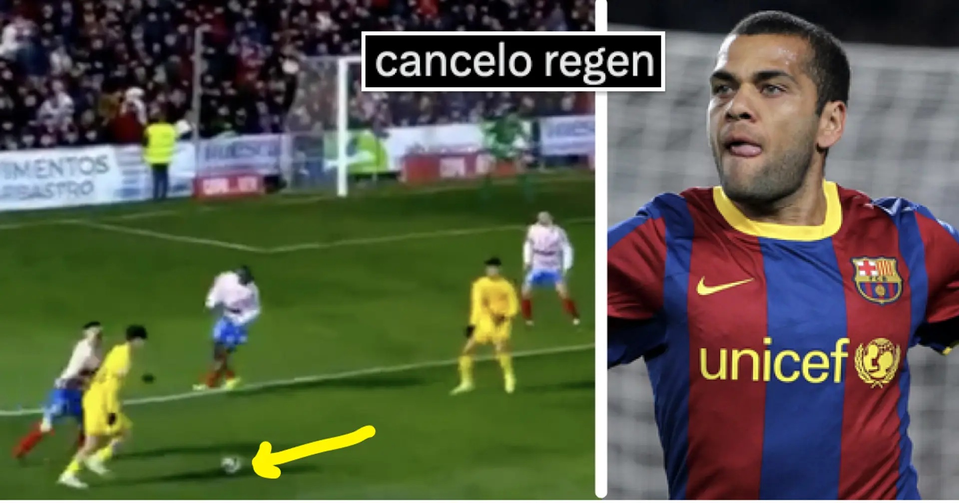 'Best since Dani Alves times': Cules in awe of Barca player's assist v Barbastro