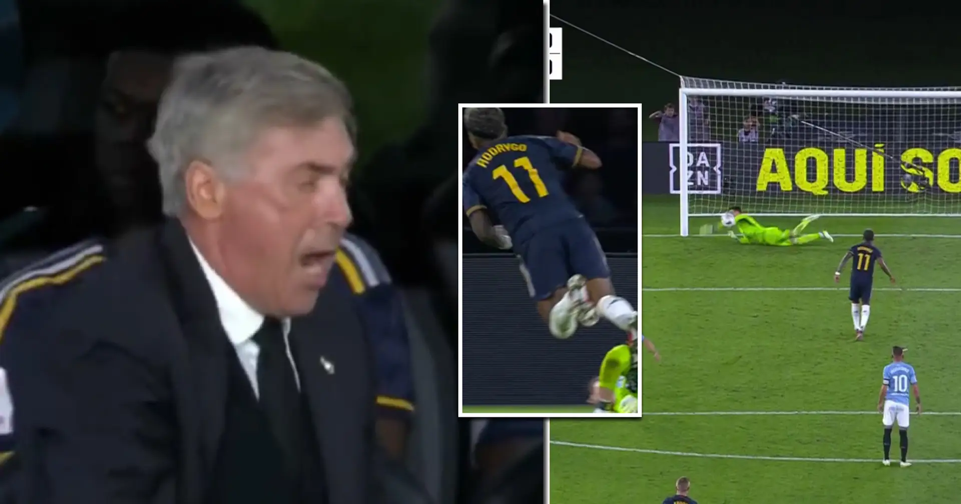 Visto: Ancelotti se enfurece después de que Rodrygo falla un penalti