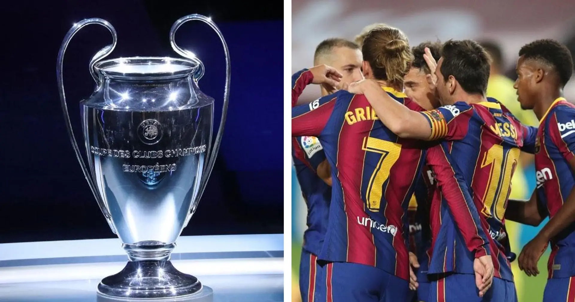 Les rivaux potentiels du Barça en phase de groupes de la Ligue des champions révélés