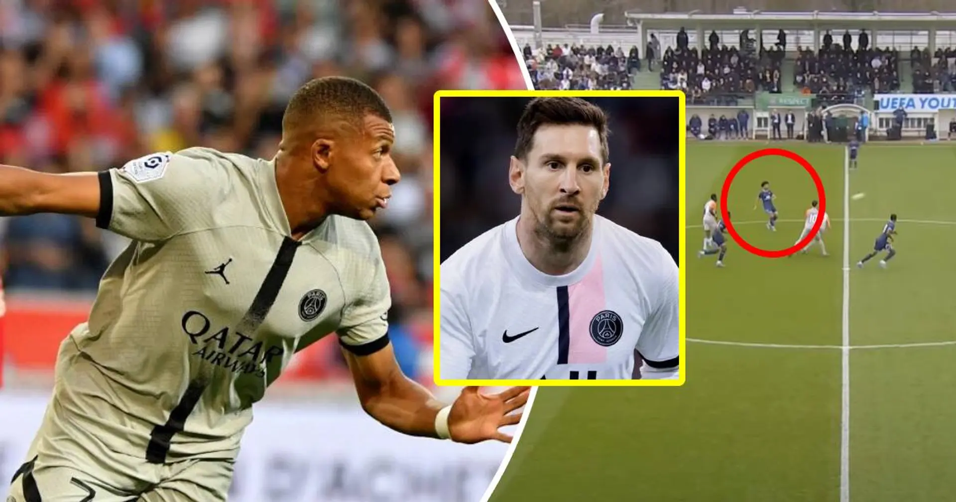 Le but magique de Mbappé à l'engagement vs Lille inspiré par les titis! le joueur dans le rôle de Messi n'était pas sur le banc