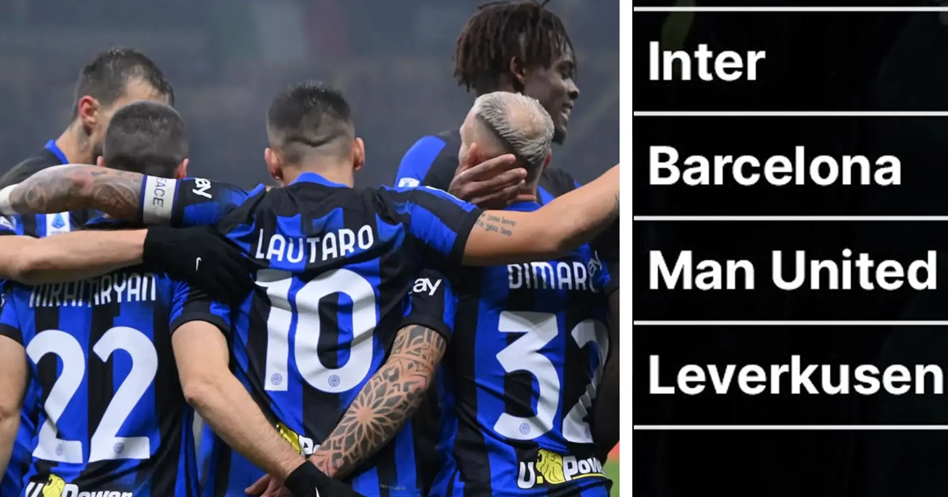 Chi ha fatto più punti nel 2023? Solo 2 club hanno fatto meglio dell'Inter in tutta Europa