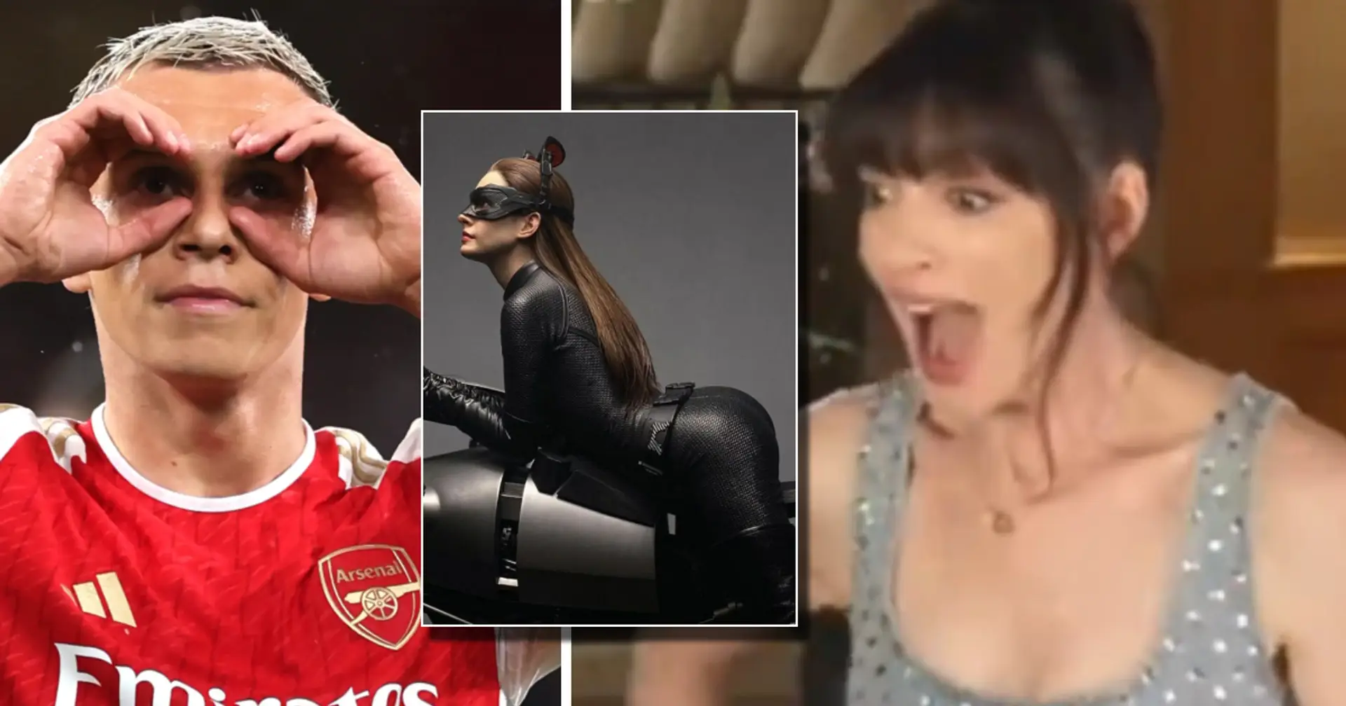 Catwoman and Hollywood star Anne Hathaway goes berserk mid-interview because of Leandro Trossard
