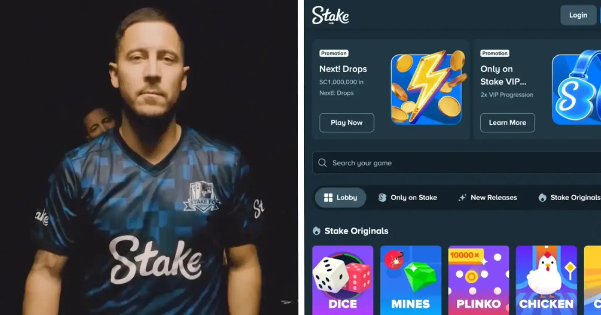 Interface Stake Paris Sportif