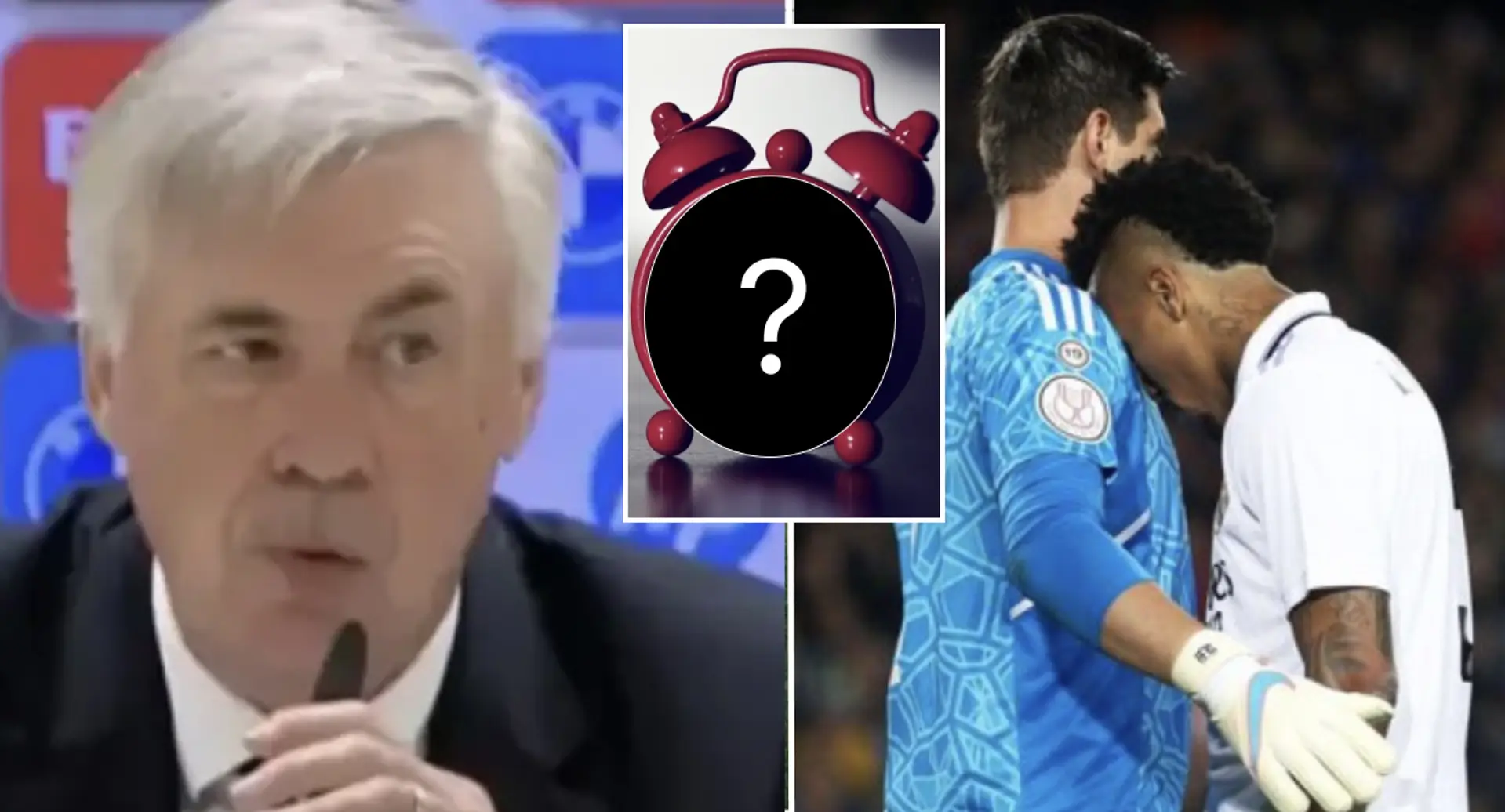 Ancelotti reveals exact time when Courtois and Militao will be ready to play