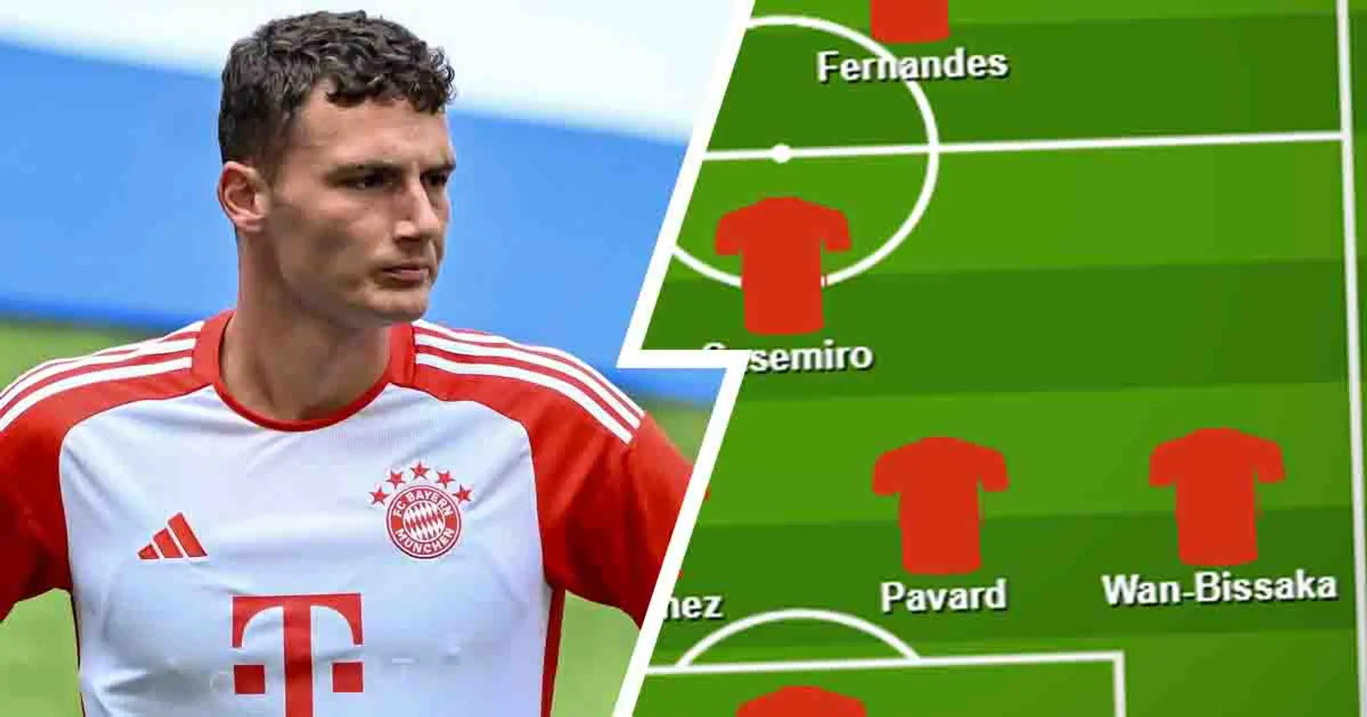 Three ways Man United can line up with Benjamin Pavard - shown in pics