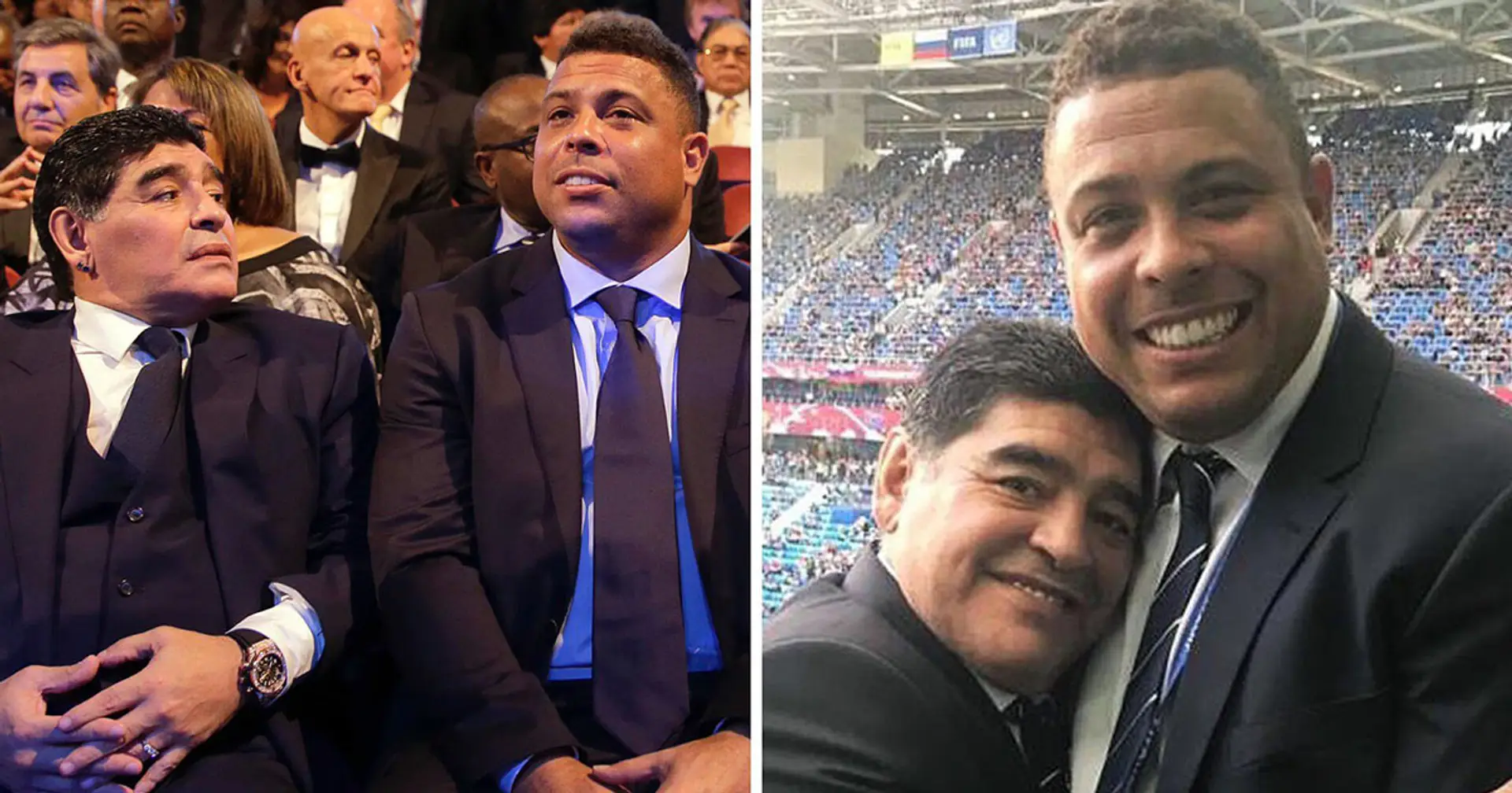 "Er hat sie nie ausgezogen": Maradona trug immer zwei Paar Armbanduhren, zog sie aber einmal bei einem Abendessen für Ronaldo aus - eine schicke Geschichte des Brasilianers