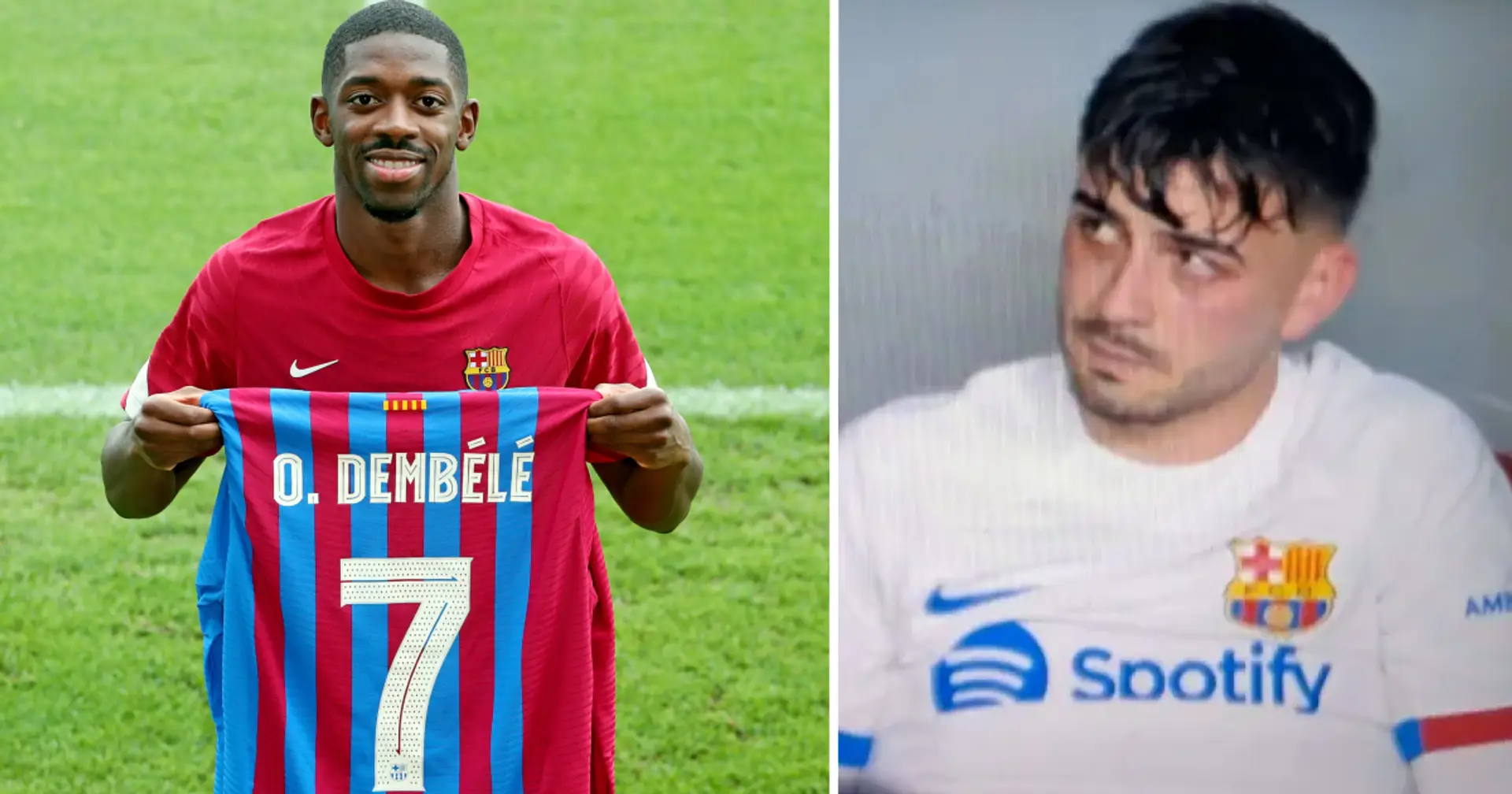 El historial de lesiones de Pedri en el Barça es ahora similar al de Dembélé