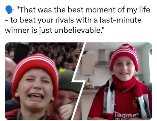 Alfie aged 10:   🗣 'I was just so happy and when the last goal went in I could not keep the tears b
