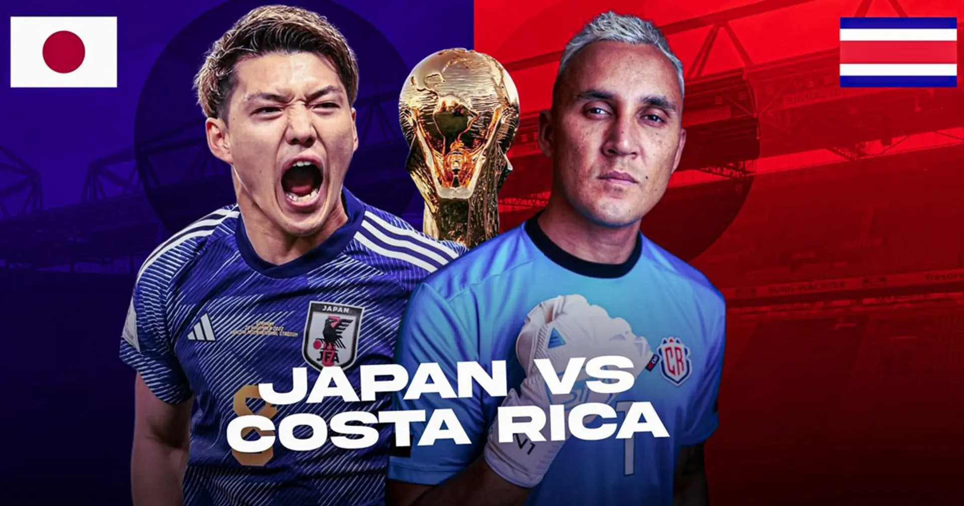 Japón vs Costa Rica: se revelan las alineaciones oficiales de los equipos para el choque de la Copa del Mundo