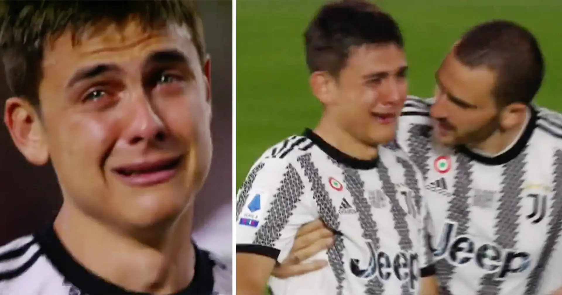 Paulo Dybala bricht nach seinem letzten Spiel für Juventus Turin in Tränen aus