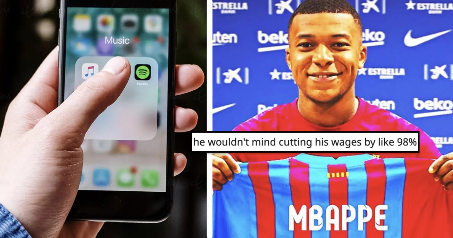 'We offer Marcos Alonso and a 3-month Spotify subscription': Cules react to sudden Mbappe links