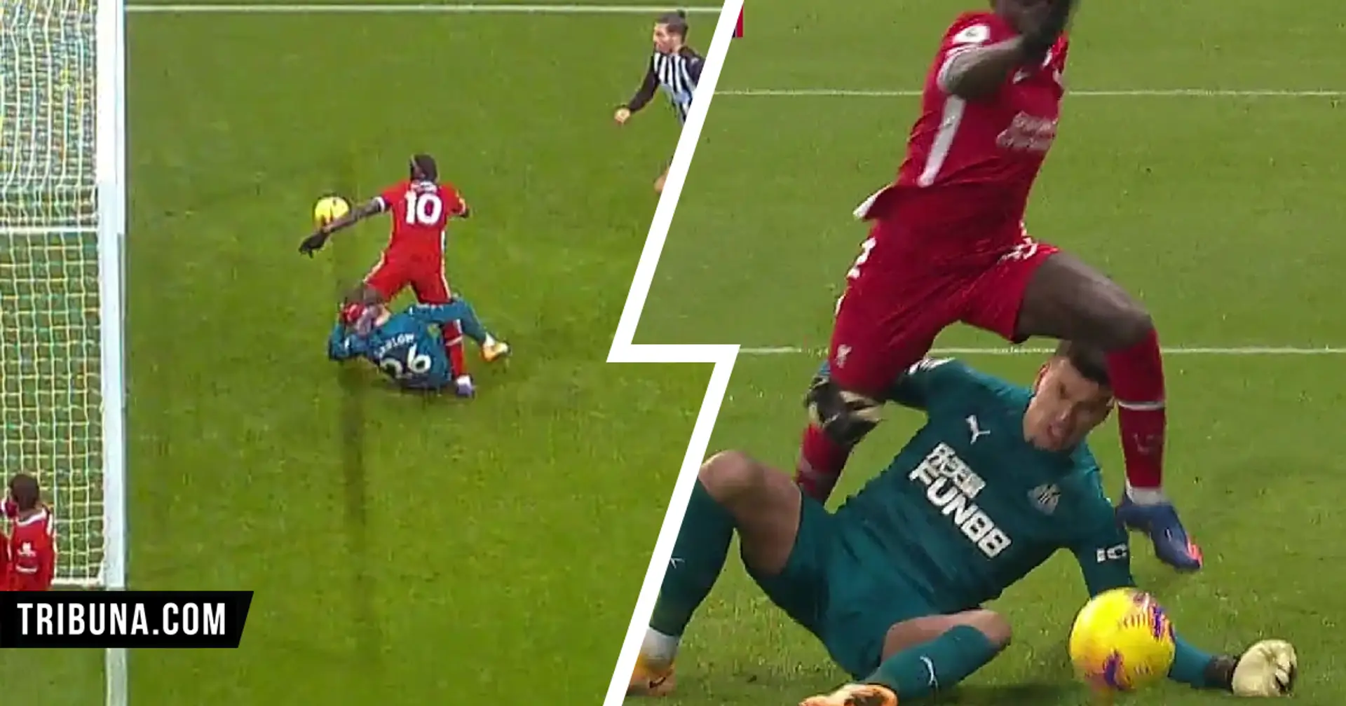 Painfully close: Multiple angles of Mane's chance to secure victory against Newcastle