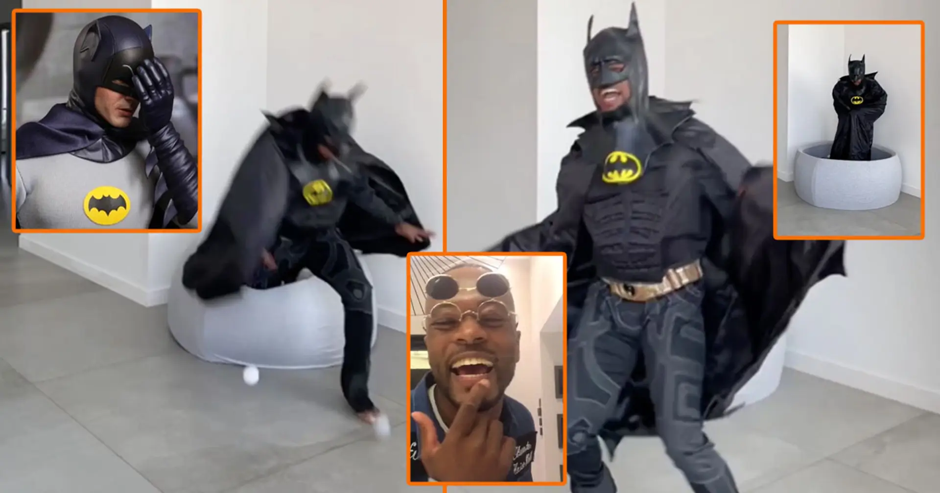 Patrice Evra's Halloween costume rehearsal goes hilariously wrong — no sucking chicken this time