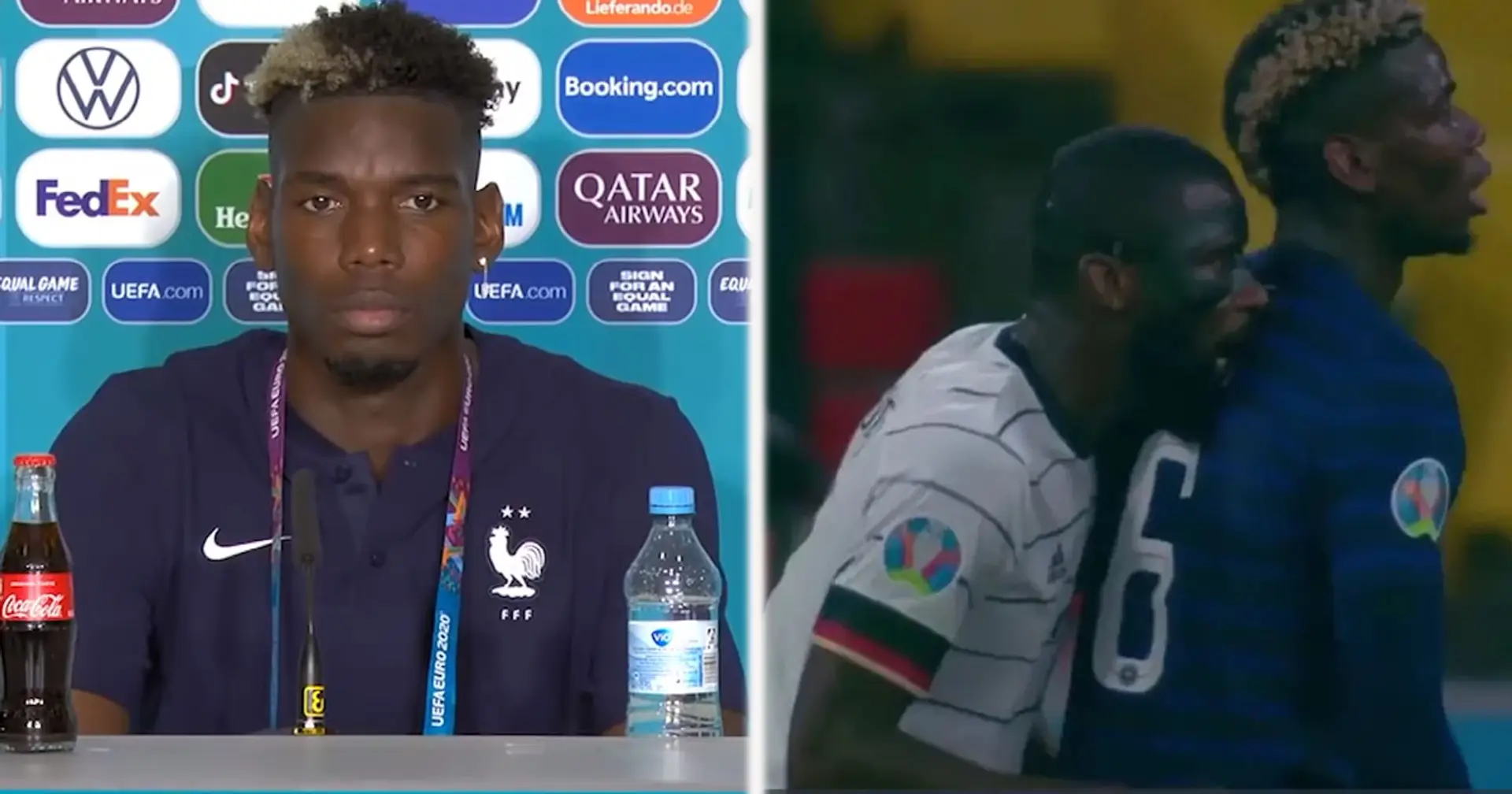 'He nibbled a bit on me': Pogba speaks out on Rudiger 'bite' incident