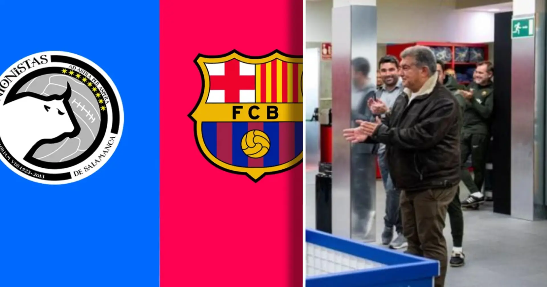 Repéré: le président du Barça dans les vestiaires de l'équipe pour une discussion cruciale avant le match en Copa Del Rey