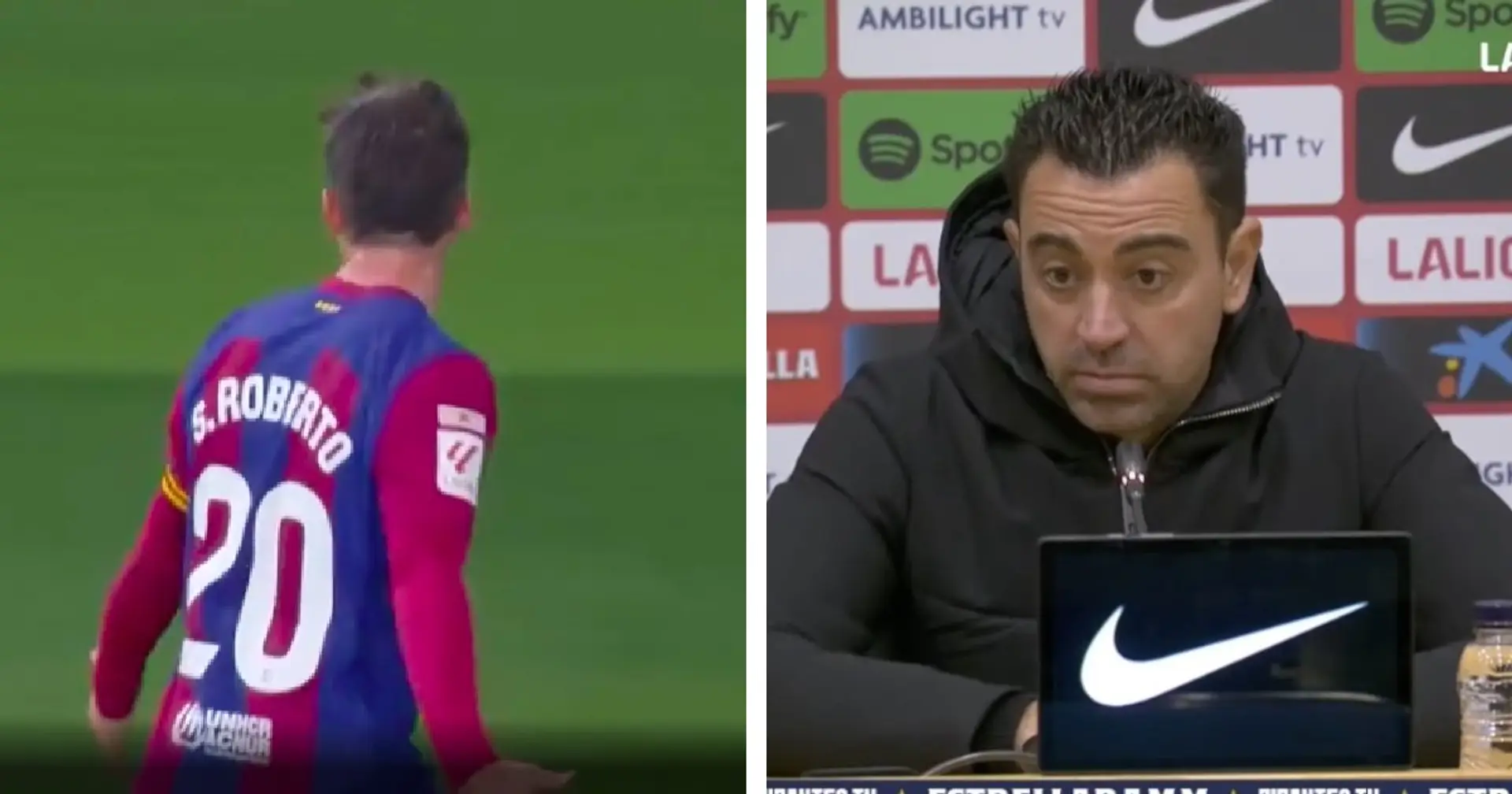 Xavi names player who 'gave Barca win' over Almeria - not Sergi Roberto
