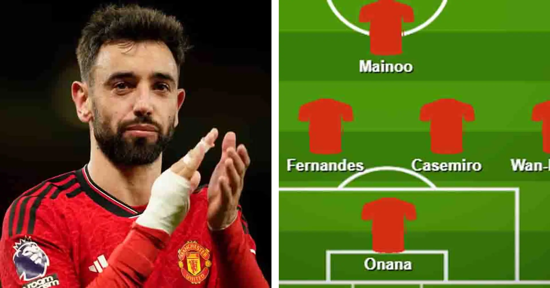How Man United can line up with Bruno Fernandes as centre-back 