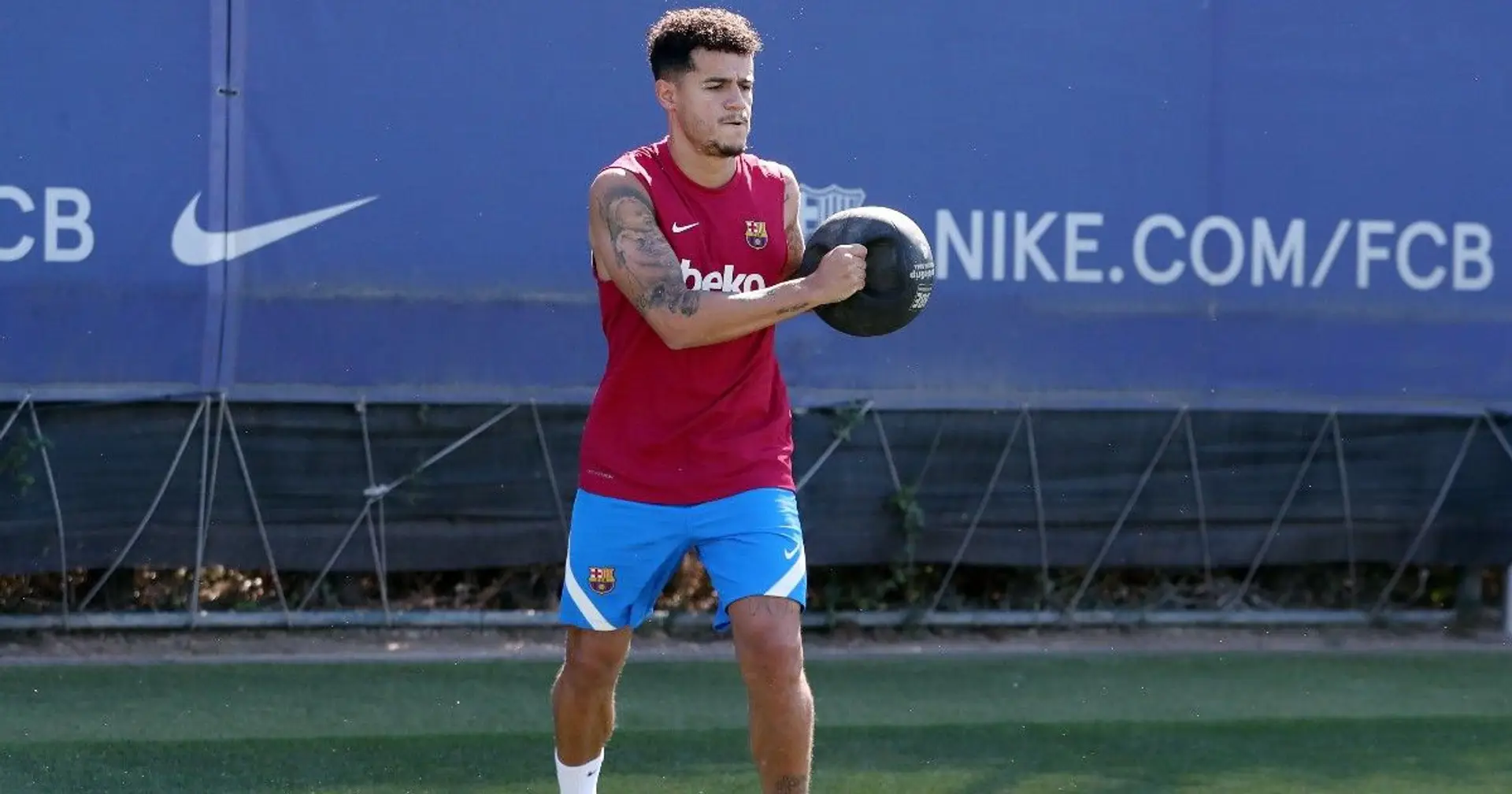 Coutinho joins group training for 1st time since January