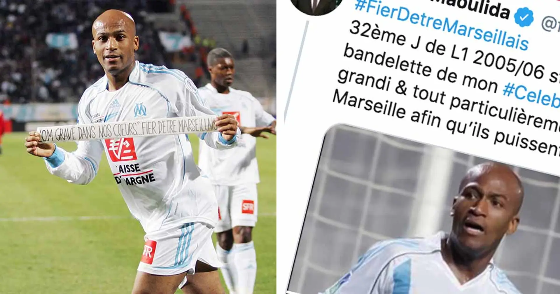 "Fier d'être Marseillais!" quand Touafilou Maoulida se rappelle via Twitter sa célébration fétiche