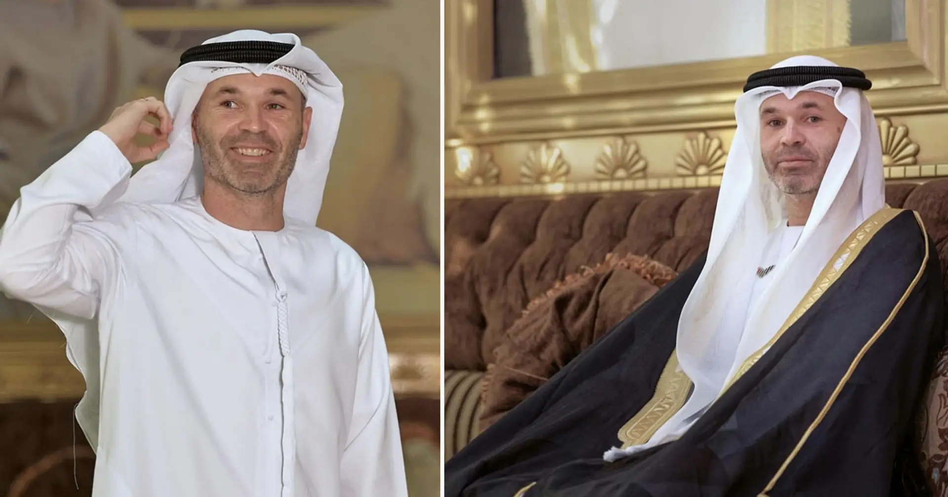 Iniesta poses in traditional Emirati dress: what does it mean?