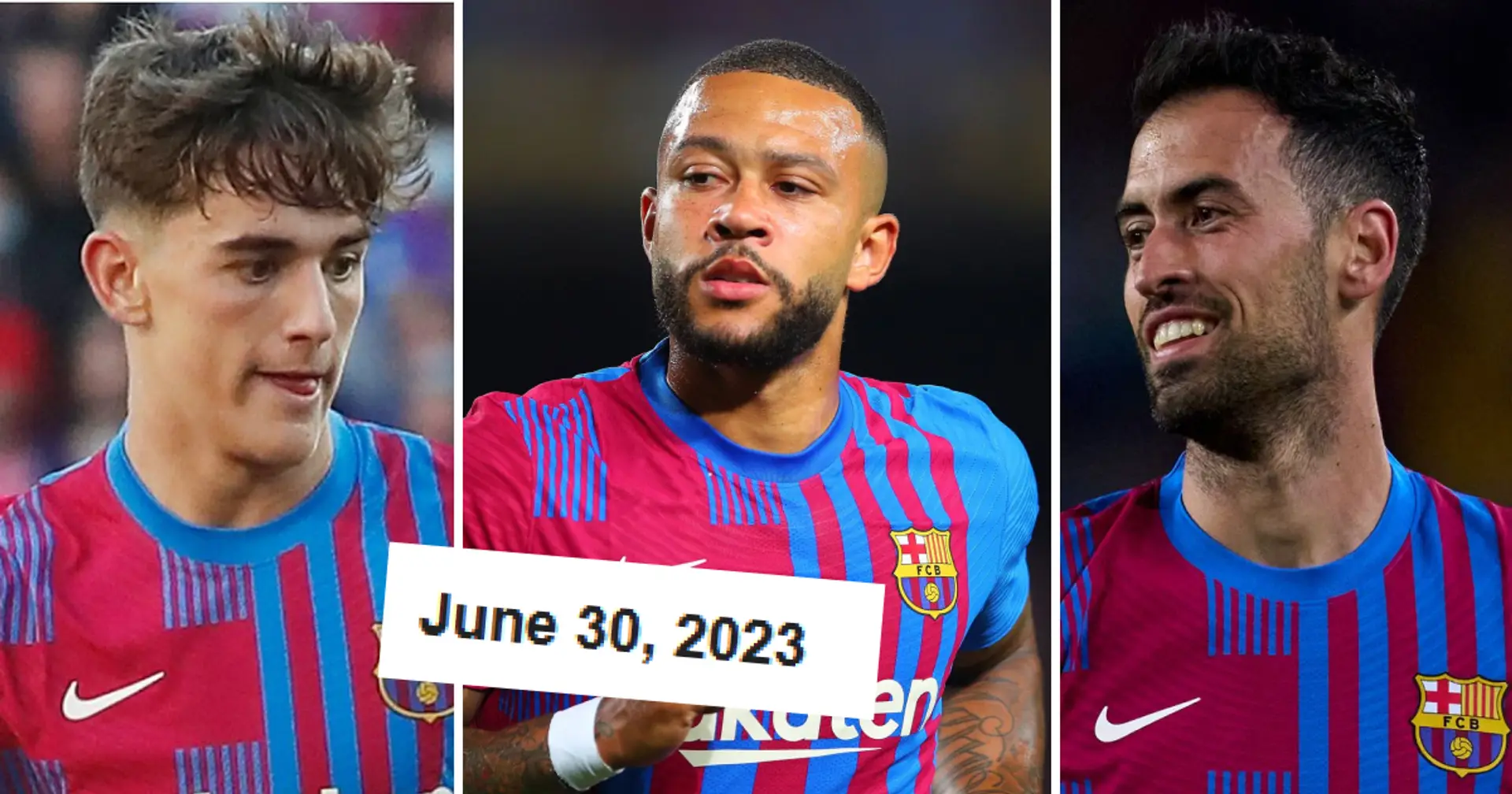 Gavi, Memphis y más: 9 jugadores del Barcelona con contratos que vencen en 12 meses