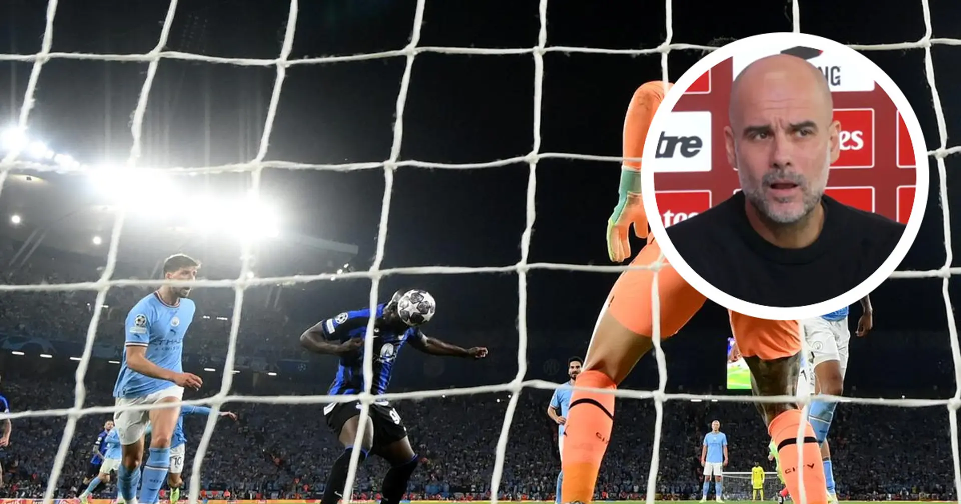 Guardiola rende merito all'Inter e a Inzaghi: "Finale di Champions League vinta perché Lukaku colpisce Ederson"